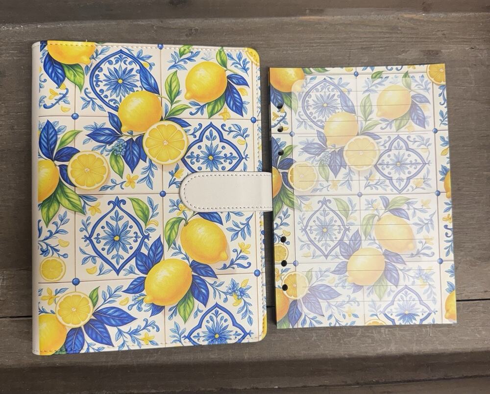 Lemon A5 Binder with Matching paper